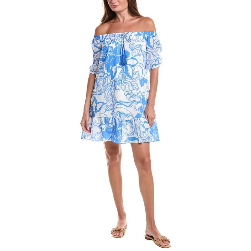 Tori Richard Womens  Dahlia Off Shoulder Dress, White